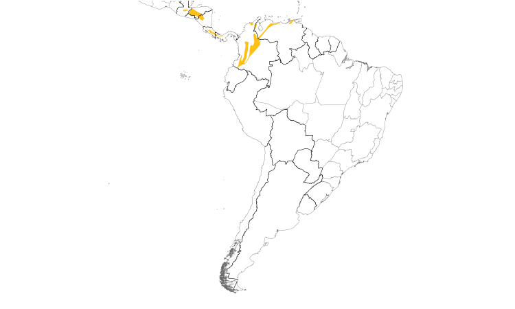 Range Map (South): Mountain Elaenia