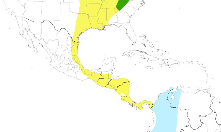 Range Map (Central): Alder Flycatcher