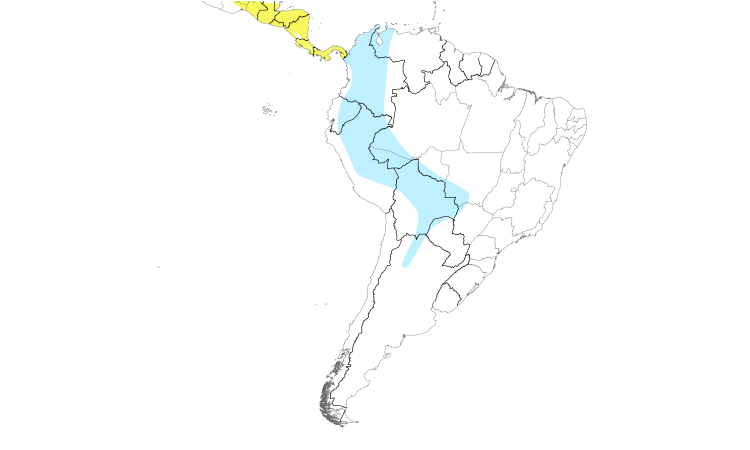 Range Map (South): Alder Flycatcher