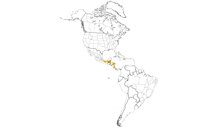 Range Map (Americas): Olive-backed Euphonia