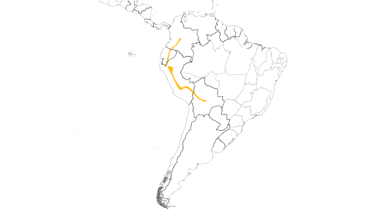 Range Map (South): Bronze-green Euphonia