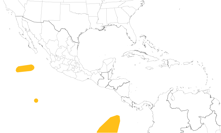 Range Map (Central): Great Frigatebird