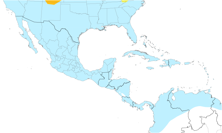 Range Map (Central): Wilson's Snipe