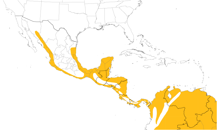 Range Map (Central): Crane Hawk