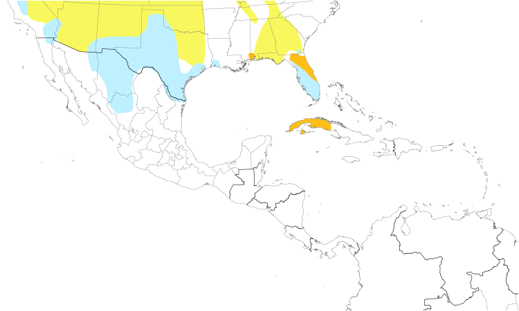 Range Map (Central): Sandhill Crane