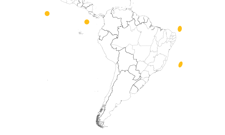Range Map (South): White Tern