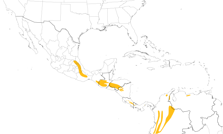 Range Map (Central): Slaty Finch