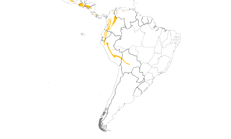 Range Map (South): Slaty Finch
