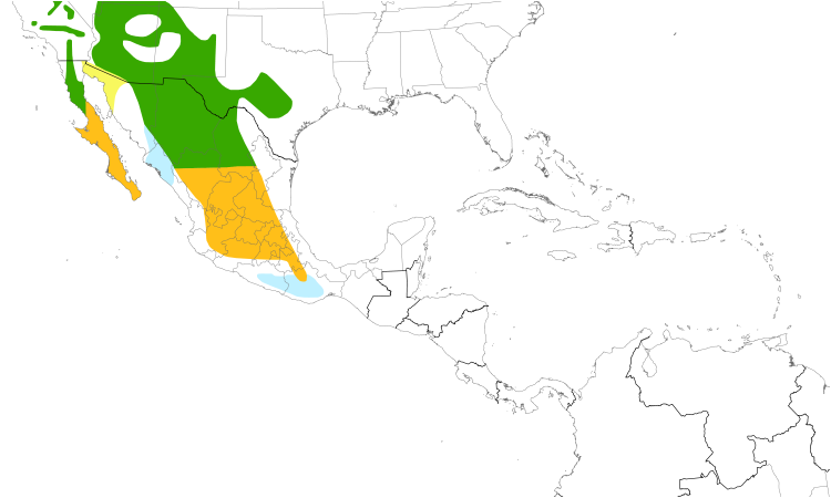 Range Map (Central): Quiz Species