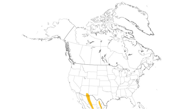 Range Map (North): Yellow-eyed Junco