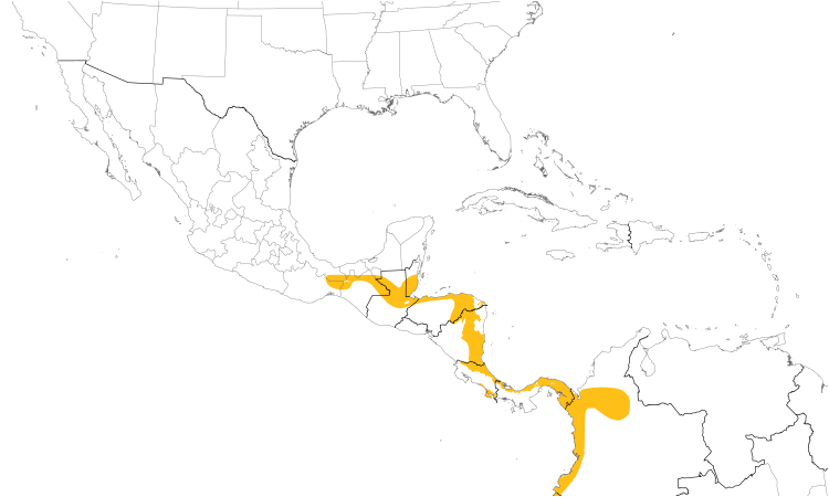 Range Map (Central): Speckled Mourner
