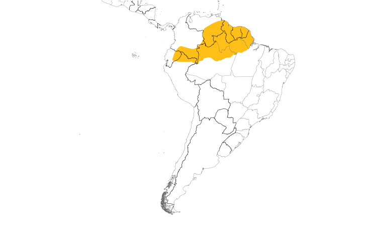 Range Map (South): Black-faced Hawk