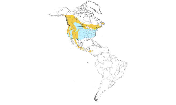 Range Map (Americas): Red Crossbill