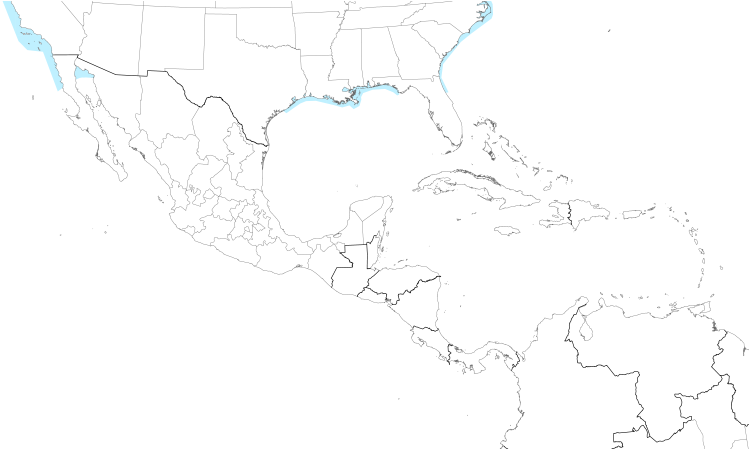 Range Map (Central): White-winged Scoter