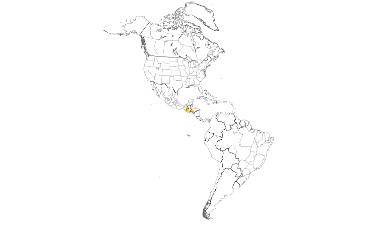 Range Map (Americas): Blue-and-white Mockingbird