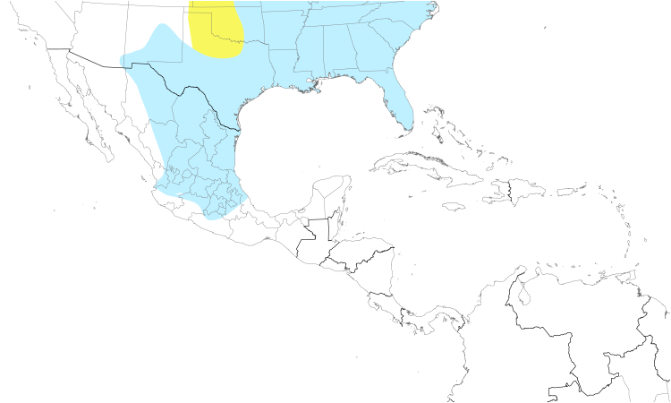 Range Map (Central): Swamp Sparrow