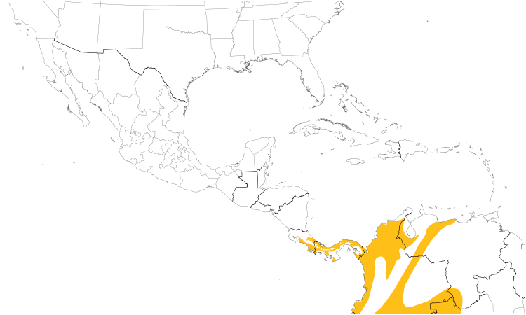 Range Map (Central): Scaly-breasted Wren