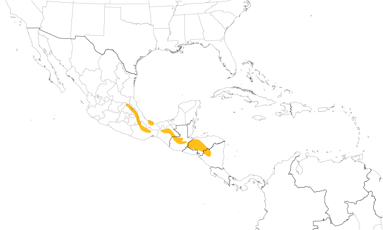 Range Map (Central): Slate-colored Solitaire
