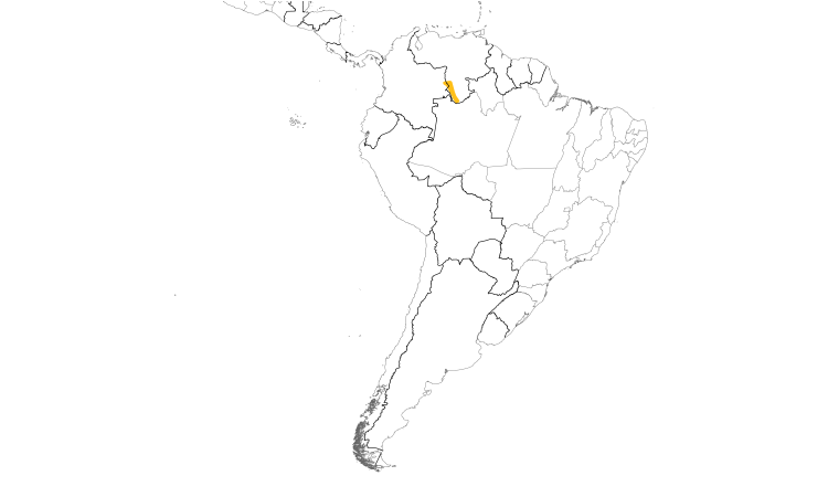 Range Map (South): Yapacana Antbird