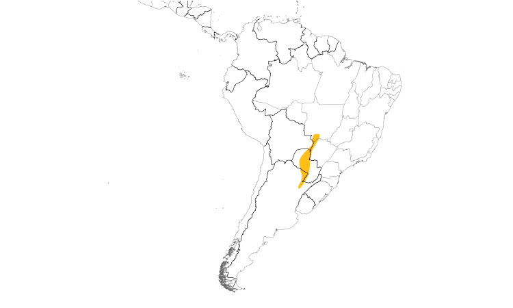 Range Map (South): Nanday Parakeet