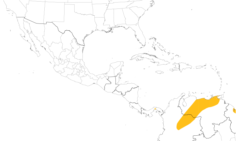 Range Map (Central): Paint-billed Crake