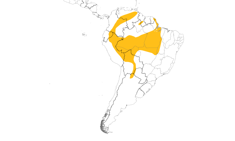 Range Map (South): Orinoco Goose