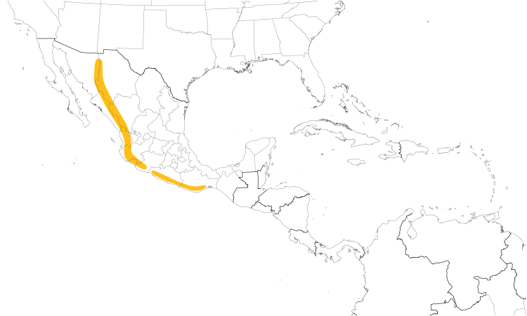 Range Map (Central): Eared Poorwill