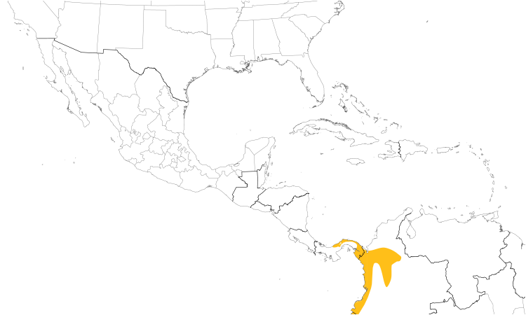 Range Map (Central): Barred Puffbird