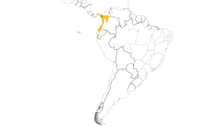 Range Map (South): Barred Puffbird