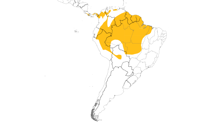 Range Map (South): Marbled Wood-Quail