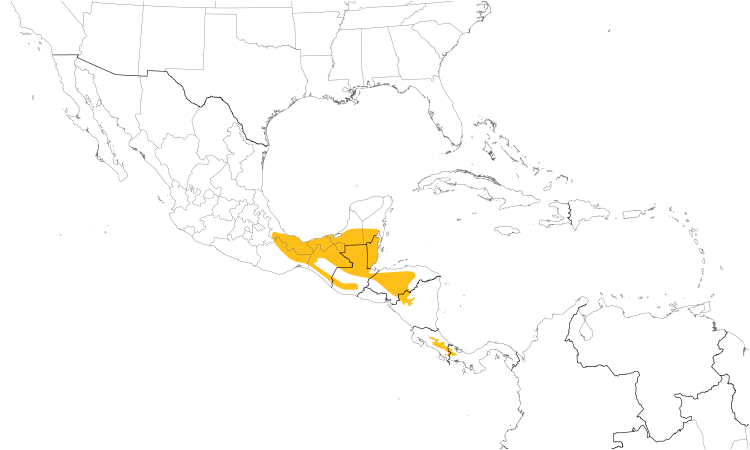 Range Map (Central): Spotted Wood-Quail
