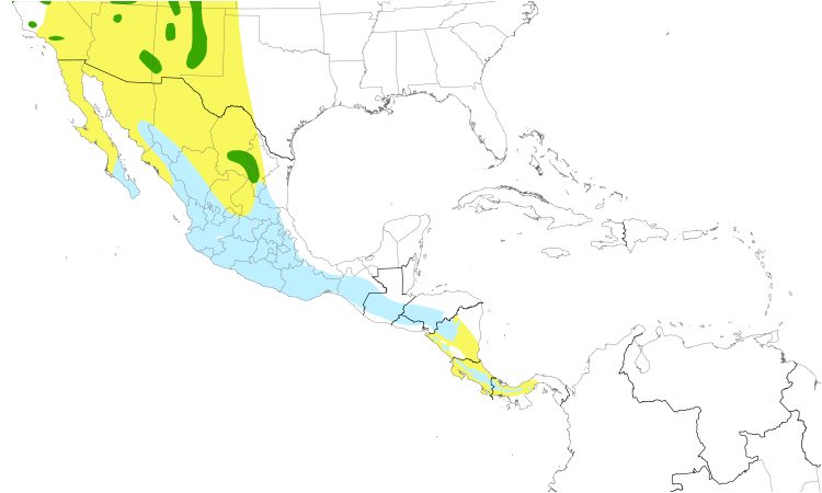 Range Map (Central): MacGillivray's Warbler