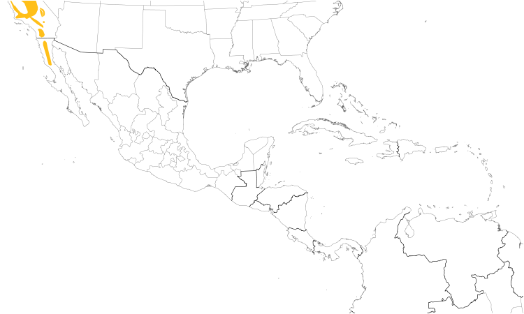 Range Map (Central): Mountain Quail