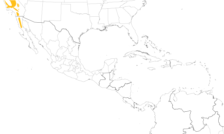 Range Map (Central): Mountain Quail