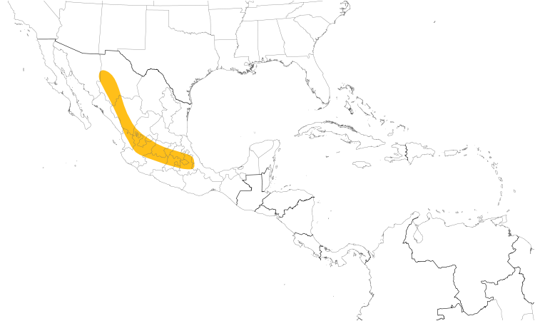 Range Map (Central): Striped Sparrow