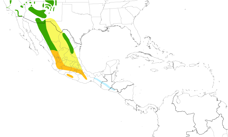 Range Map (Central): Quiz Species
