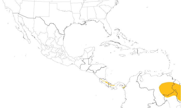 Range Map (Central): Sharpbill