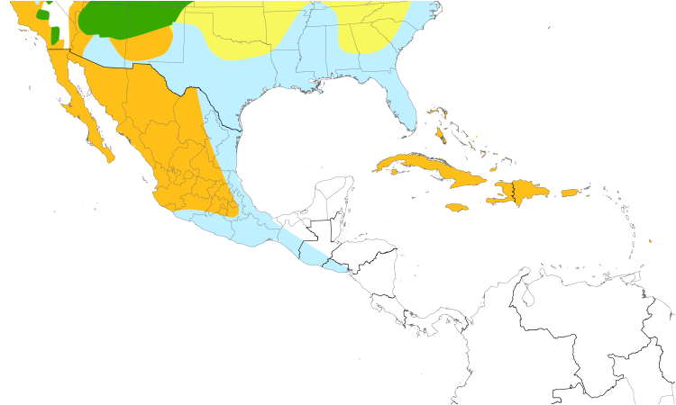 Range Map (Central): Ruddy Duck