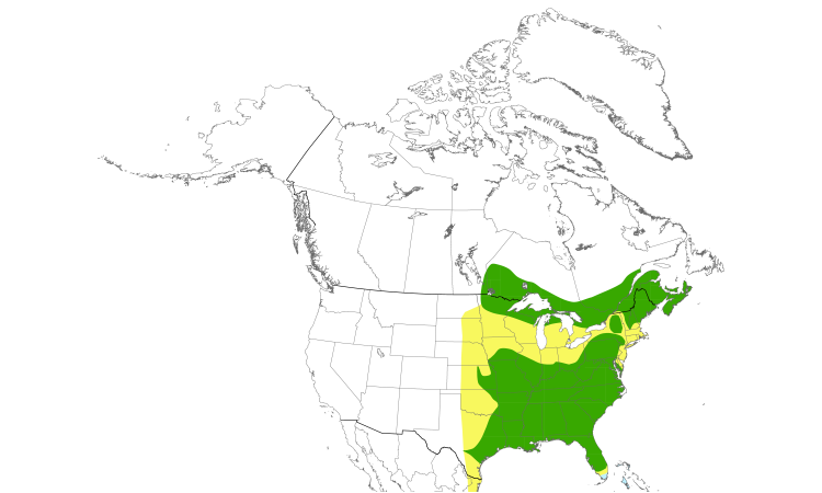 Range Map (North): Quiz Species