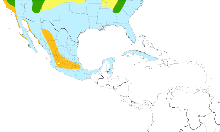 Range Map (Central): Savannah Sparrow