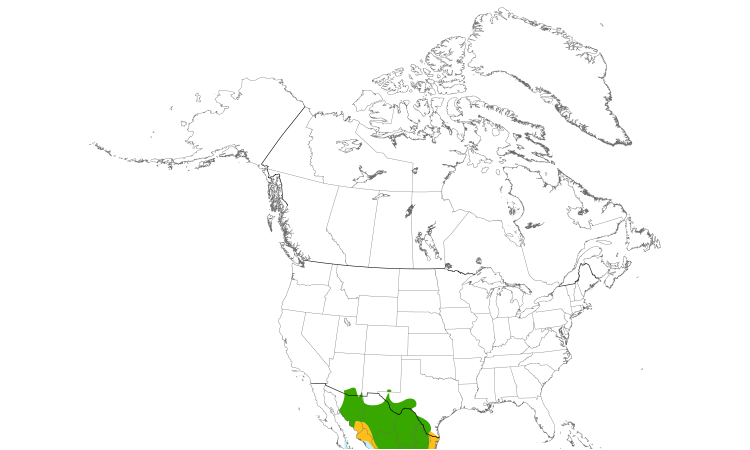 Range Map (North): Varied Bunting