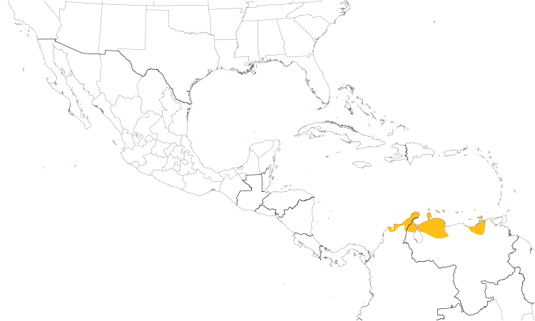 Range Map (Central): Bare-eyed Pigeon