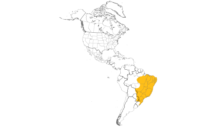 Range Map (Americas): Rusty-margined Guan