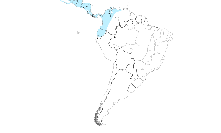 Range Map (South): Rose-breasted Grosbeak