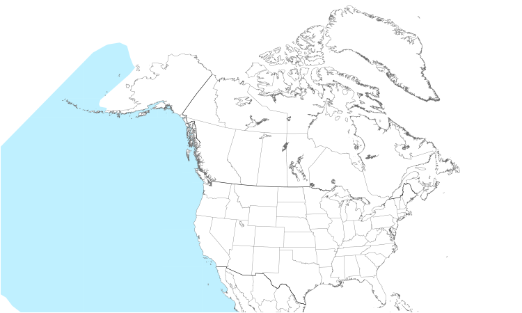 Range Map (North): Black-footed Albatross