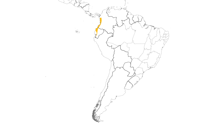 Range Map (South): Brown-hooded Parrot