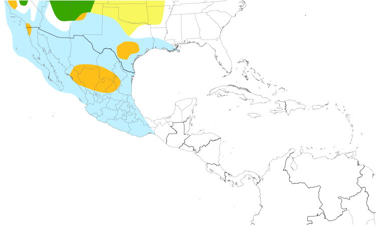 Range Map (Central): Eared Grebe