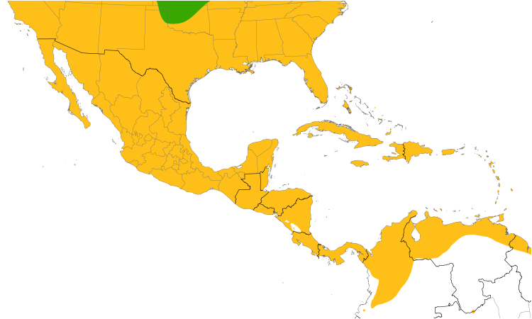 Range Map (Central): Pied-billed Grebe