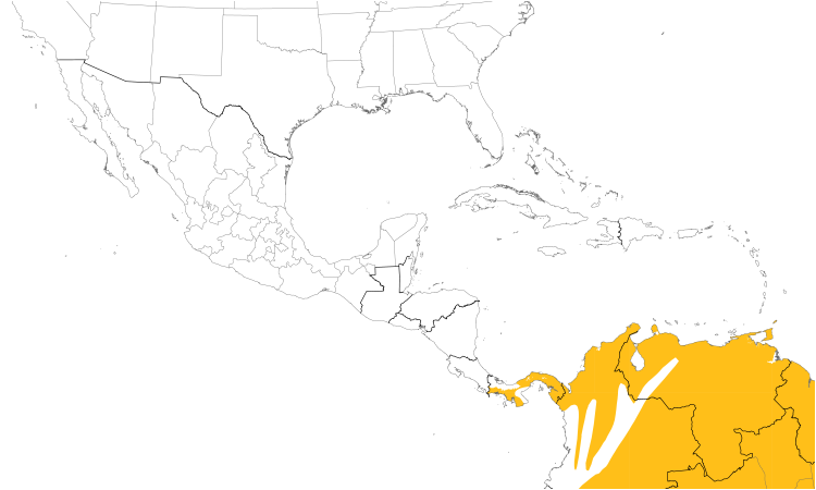 Range Map (Central): Crested Oropendola