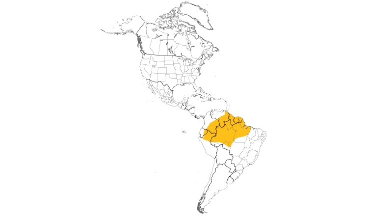 Range Map (Americas): Green Oropendola